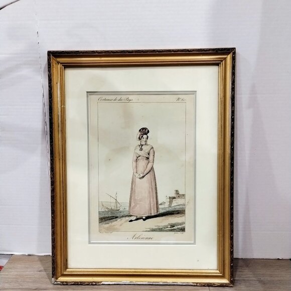 Antique Horace Verney The Arlesienne Original 19th Cent Chromolithograph #60 - Picture 1 of 11